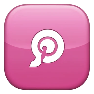 pink Pinterest logo sticker