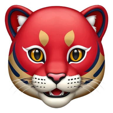 Florida Panthers Stanley hockey mascot sticker