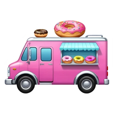  donut truck sticker