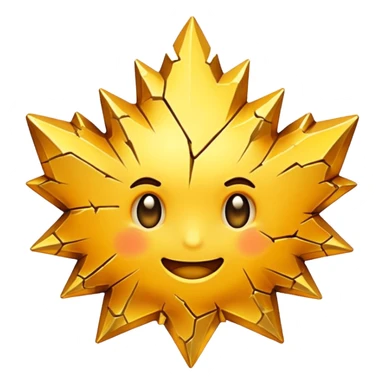 Make it just one big crack down the middle filled with gold sticker