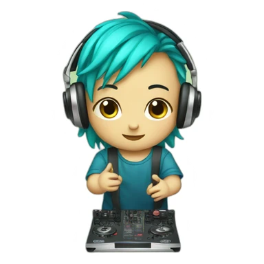 Dj Cute baby abogado fruit sticker