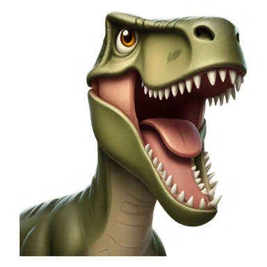 Front facing t-Rex emoji sticker