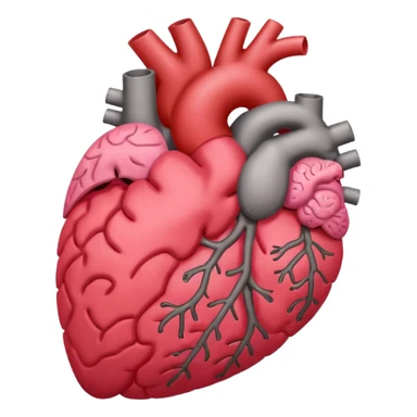 Heart Liver Brain Lung en 4 ka muja eik sath image bana kar dho sticker