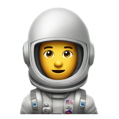 Astronauta con el reflejo de la galaxia en el casco oscuro sticker