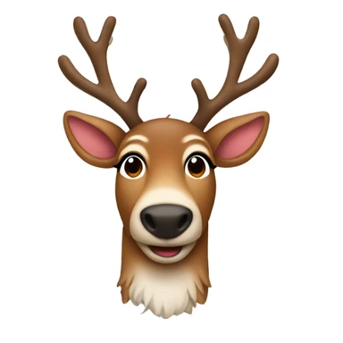 reindeer christmas sticker
