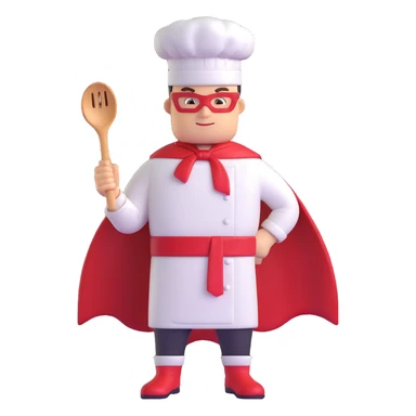 superhero chef  sticker