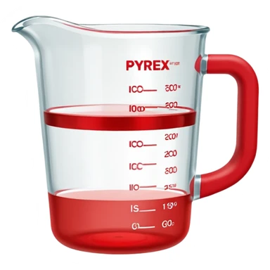 Pyrex measuring cup sticker