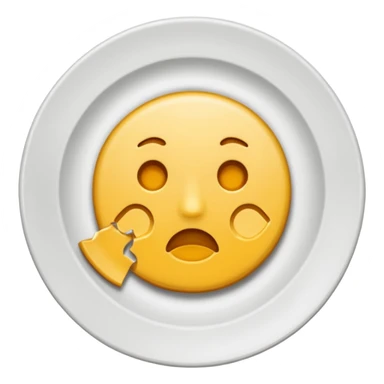 broken plate emoji sticker
