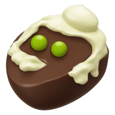 chocolate with pistachio cream sticker