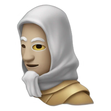 Une personne portant un masque algérien  sticker