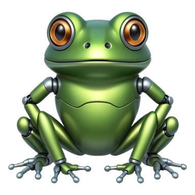 robotic frog sticker