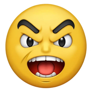 angry  emoji just like in the pacman  sticker