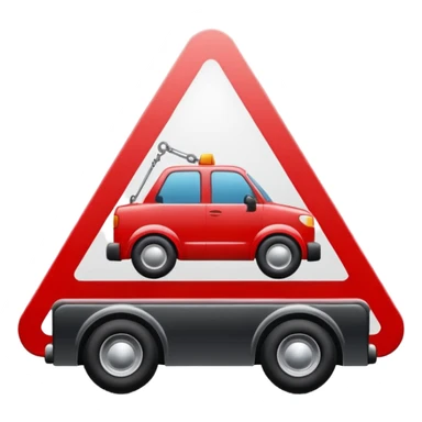 towing zone icon sticker