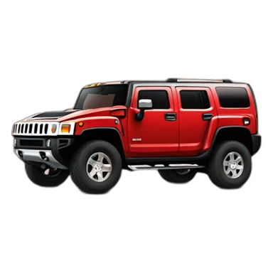 hummer h3 red sticker