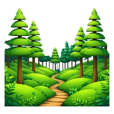 Abstract solarpunk clearing" an open space in a forest, light, spacious, minimal. sticker