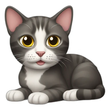 Cat without eyes sticker