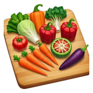 chopped up vegstables sticker