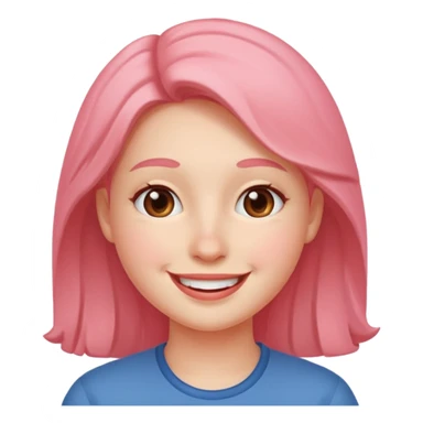 parmagini isiran gulen yuz sticker