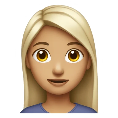 girl with dot in neck sticker