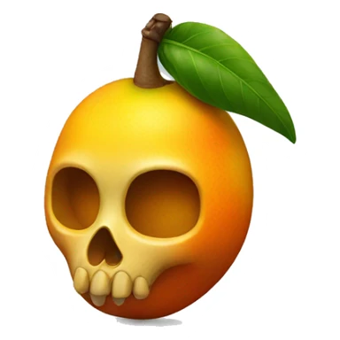 mango skull sticker