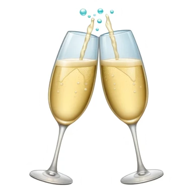 champagne glasses (toasting) sticker