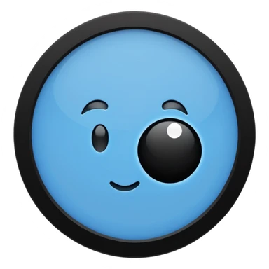 Mavi noktanin icinde bir tik sticker