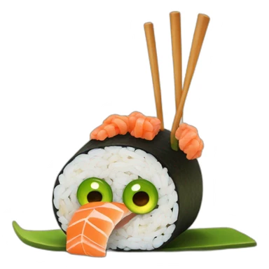 bug-eat-sushi sticker
