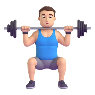 man doing bench press sticker