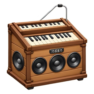 music sound box stage 2d angle  sticker