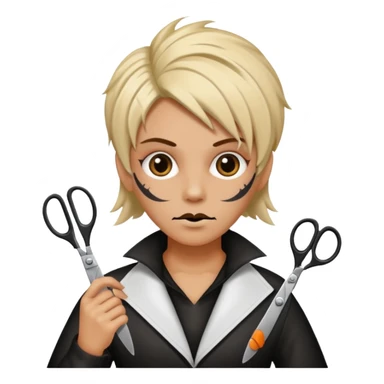 hairdressers nightmare halloween sticker