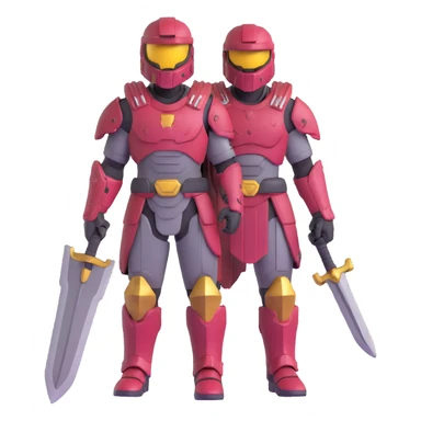 male Halo Spartan warrior with weathered armor and nomadic traveling supplies sticker