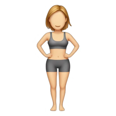 woman body trimmer sticker