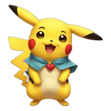 Pikachu bisous sticker