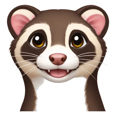 sable ferret sticker