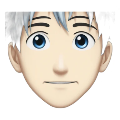 Gojo satoru from jujutsu kaisen blue eyes sticker