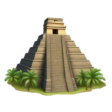 Mayan pyramid sticker