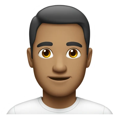 Slim male portrait in white shirt sticker