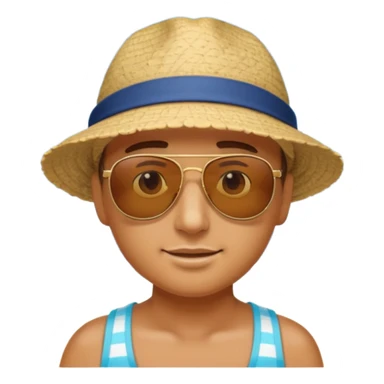 summer beach trip sticker