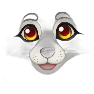 In love wolf anthro. Hearts on eyes sticker