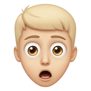Emoji shocked wide open eyes sticker