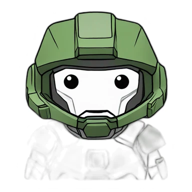 Sad master chief sticker