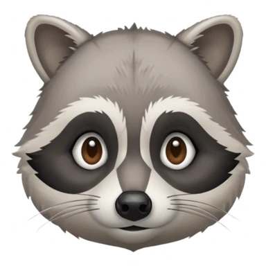 a sick raccoon  sticker