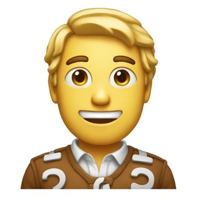 Make a funny emoji with "Pi" letters sticker