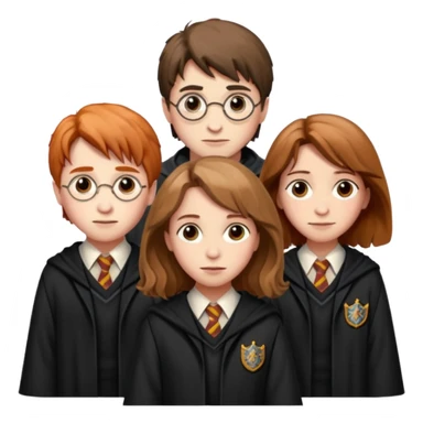 Harry Potter with Hermione Granger and Ron Weasley sticker