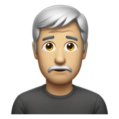 A very sad man sticker