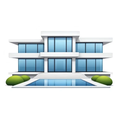Modern mansion sticker
