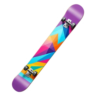 colorful patterned snowboard sticker
