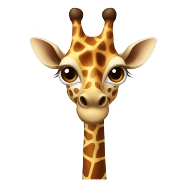 a spider with the head of a giraffe sticker