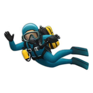 diving scuba diver sticker