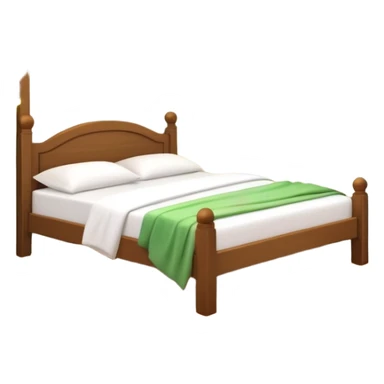 bed with fairy lights and green vines hanging from the ceiling sticker